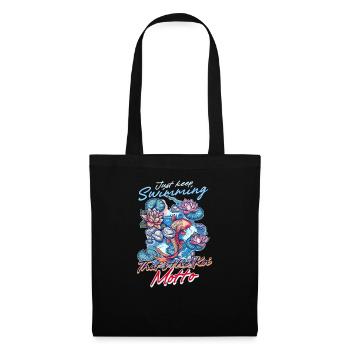 Les poissons koï continuent de nager, c’est la devise des koïs - Sac en tissu - noir - Devant