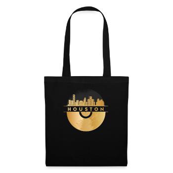 Vinyl Record Disco Music Skyline-Houston - Tote Bag - black - Front