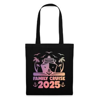 Croisière Vacances 2025 Croisière en famille - Sac en tissu - noir - Devant