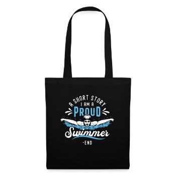 Swimmer A Short Story I Am A Proud Swimming Coach - Tote Bag - black - Front