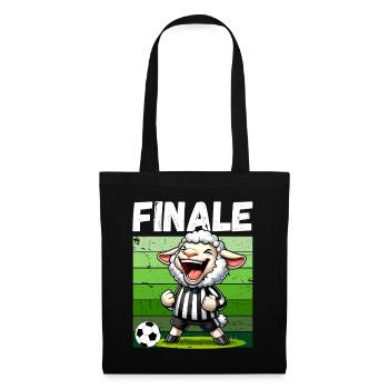 Fußball Finale Fußballfan Fußballspieler Lustig - Stoffbeutel - Schwarz - Vorne