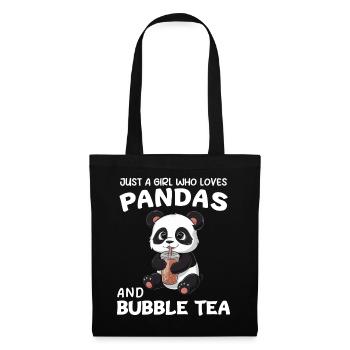 Panda Panda Bear Funny - Tote Bag - black - Front