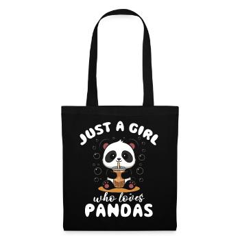 Panda Panda Bear Funny - Tote Bag - black - Front