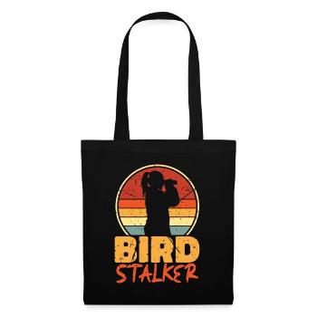Birdwatching Bird Stalker Retro Zoologist Birding - Tote Bag - black - Front