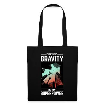 Drôle de dicton de parkour - Sac en tissu - noir - Devant