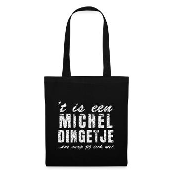 Design de chemises cool avec le nom Michel, - Sac en tissu - noir - Devant