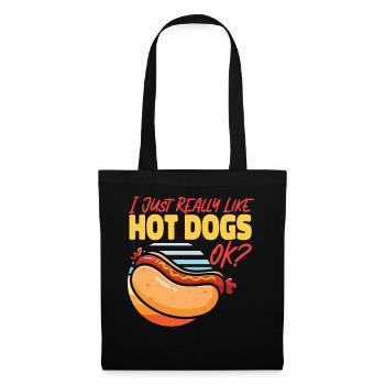 Hot Dog Adult I Just Really Like - Tote Bag - black - Front