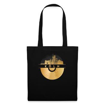 Vinyl Record - Skyline-Cologne - Tote Bag - black - Front