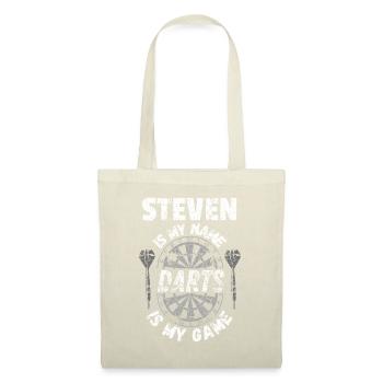 Personalised Darts T-Shirt for Steven - Tote Bag - nature - Front