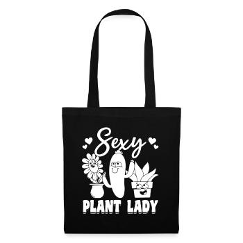 Hobby Gardener Plant Lover - Gardening Sexy Plant - Stoffbeutel - Schwarz - Vorne