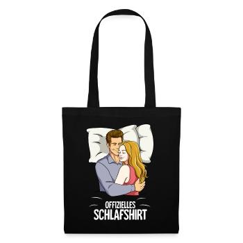 Partenaire officiel de la chemise de nuit - Sac en tissu - noir - Devant