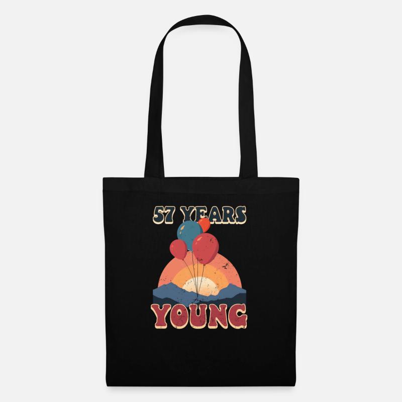 57e anniversaire 57 ans - Sac en tissu - noir