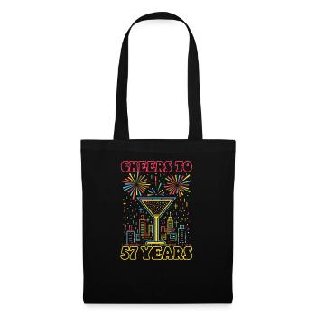 57th Birthday Cheers to 57 Years - Tote Bag - black - Front