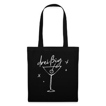 30e anniversaire Vin mousseux 30 ans en disant drôle - Sac en tissu - noir - Devant