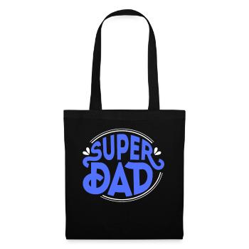 SUPER DAD - Dad Daddy Dad Daddy Father's Day - Tote Bag - black - Front