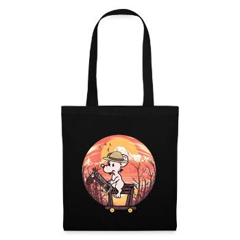 Wild West Mouse Rider Cheval Chevaux - Sac en tissu - noir - Devant