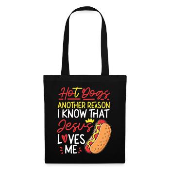 Hot Dog Adult Jesus Faith - Tote Bag - black - Front