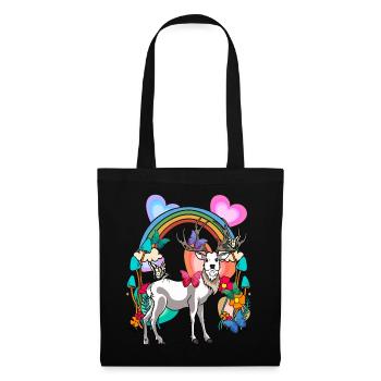 Rainbow Deer Deer Nature Spring - Tote Bag - black - Front