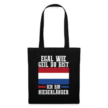 Pays-Bas Pays-Bas Pays-Bas - Sac en tissu - noir - Devant