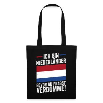 Pays-Bas Pays-Bas Pays-Bas - Sac en tissu - noir - Devant