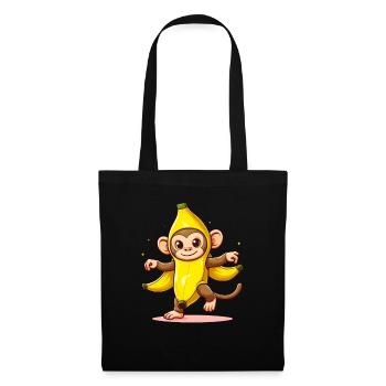 Banana Monkey - Tote Bag - black - Front