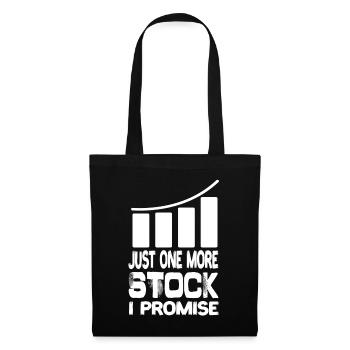 Juste une action de plus que je promets Actifs boursiers - Sac en tissu - noir - Devant