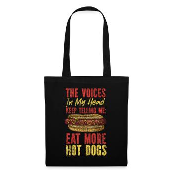 Hot Dog Adulte Vintage Les Voix - Sac en tissu - noir - Devant