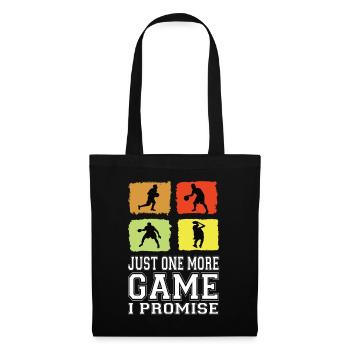 Just One More Game I Promise Basketball Player Jersey - Tote Bag - black - Front