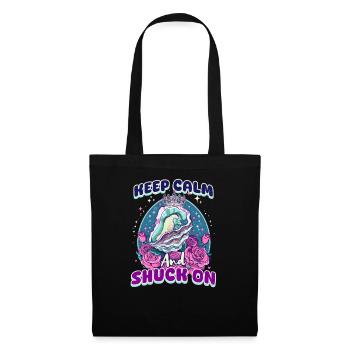 Oyster Keep Calm And Shuck On - Tote Bag - black - Front