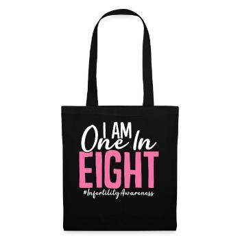 One In Eight IVF Egg Retrieval Day Infertility - Tote Bag - black - Front
