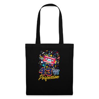 43rd Birthday 43 - Aged To Perfection - Tote Bag - black - Front