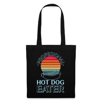 Hot Dog Adulte Rétro Professionnel - Sac en tissu - noir - Devant