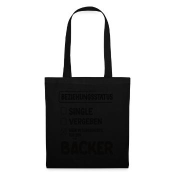 Baker Relationship Status Back Baked Goods Baking - Tote Bag - black - Front