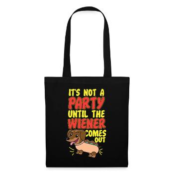 Hot Dog Adult Humor Pun Naughty - Tote Bag - black - Front