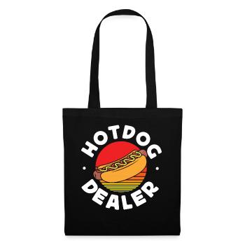 Hot Dog Adult Retro Hot Dog Dealer - Stoffbeutel - Schwarz - Vorne