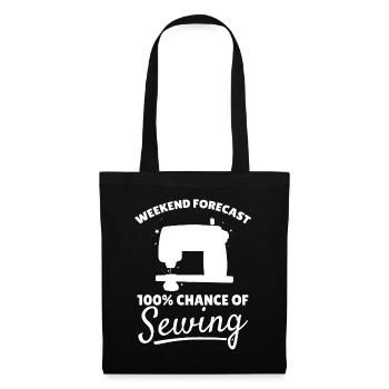 Prévisions week-end 100% de chance de Couture - Couture Lo - Sac en tissu - noir - Devant