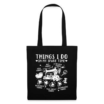 Couture Choses que je fais pendant mon temps libre - Couture - Sac en tissu - noir - Devant