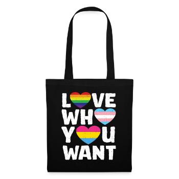 Love Who You Want Gay Pride Month - Tote Bag - black - Front
