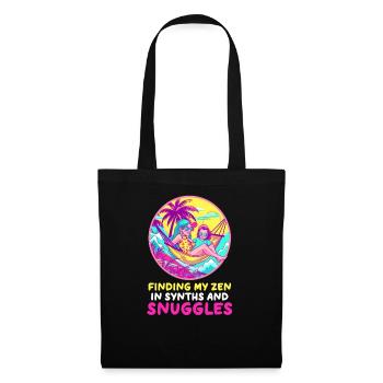 EDM Rave Mom Finding My Zen in Synths and Snuggles - Tote Bag - black - Front
