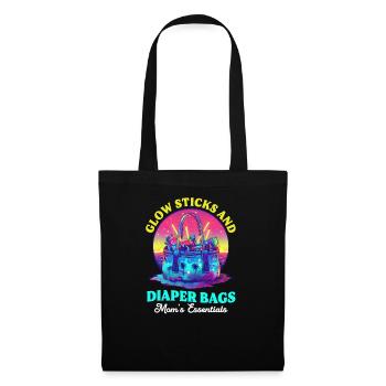 EDM Rave Mom Sticks & Diaper Bags - Tote Bag - black - Front