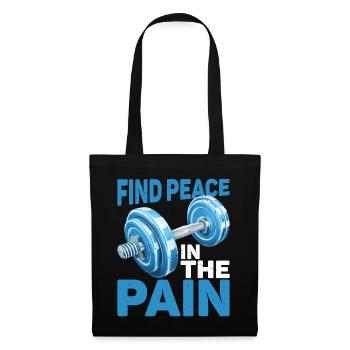 Trouver la paix dans la douleur 68 - Sac en tissu - noir - Devant