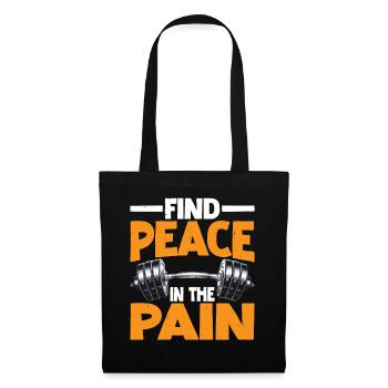 Trouver la paix dans la douleur 69 - Sac en tissu - noir - Devant