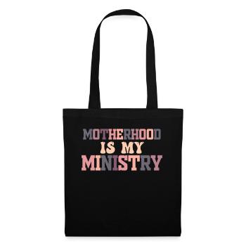 La maternité est mon ministère - Sac en tissu - noir - Devant