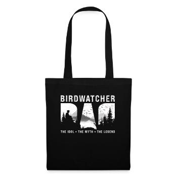 Birdwatcher Papa L’idole Le mythe Ornithologue - Sac en tissu - noir - Devant
