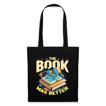 Book Editor The Book Was Better English Teacher - Stoffbeutel - Schwarz - Vorne