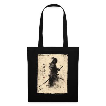 Samurai Fighter - Japanese Ukiyo-e Artwork - Tote Bag - black - Front