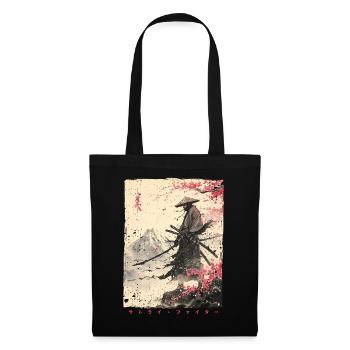 Samurai Fighter - Japanese Ukiyo-e Artwork - Tote Bag - black - Front