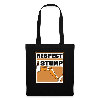 Respect The Stump Prosthesis Foot User Leg - Tote Bag - black - Front