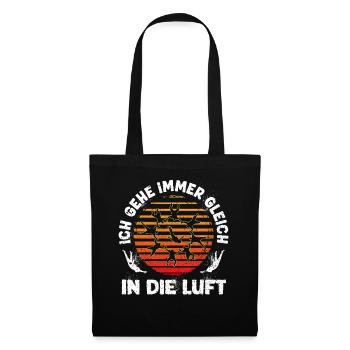 Skydive Freefly Fallschirmspringer Shirt Skydiving - Stoffbeutel - Schwarz - Vorne