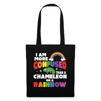 I'm more confused than a chameleon - Tote Bag - black - Front